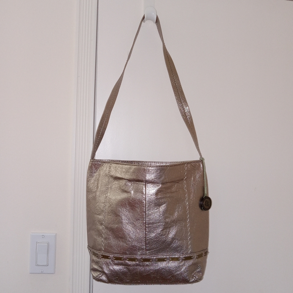 The Sak metallic leather shoulder bag